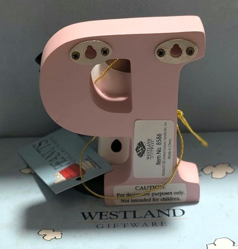 激レア！SNOOPY　アルファベットフィギュア（P）タグ付き未使用　レトロ