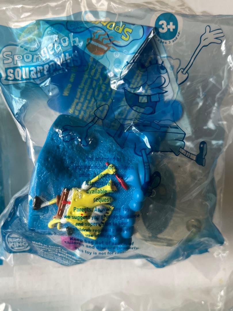 バーガーキング 米国 ミールトイ2002年 スポンジ・ボブ 全8個セット