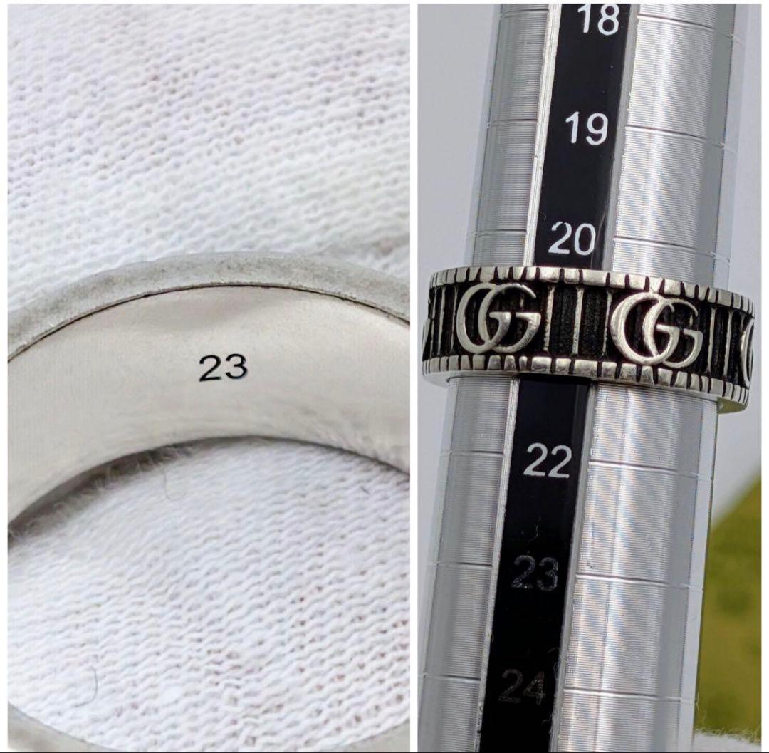 GUCCI GGロゴ シルバー バンドリング 21号