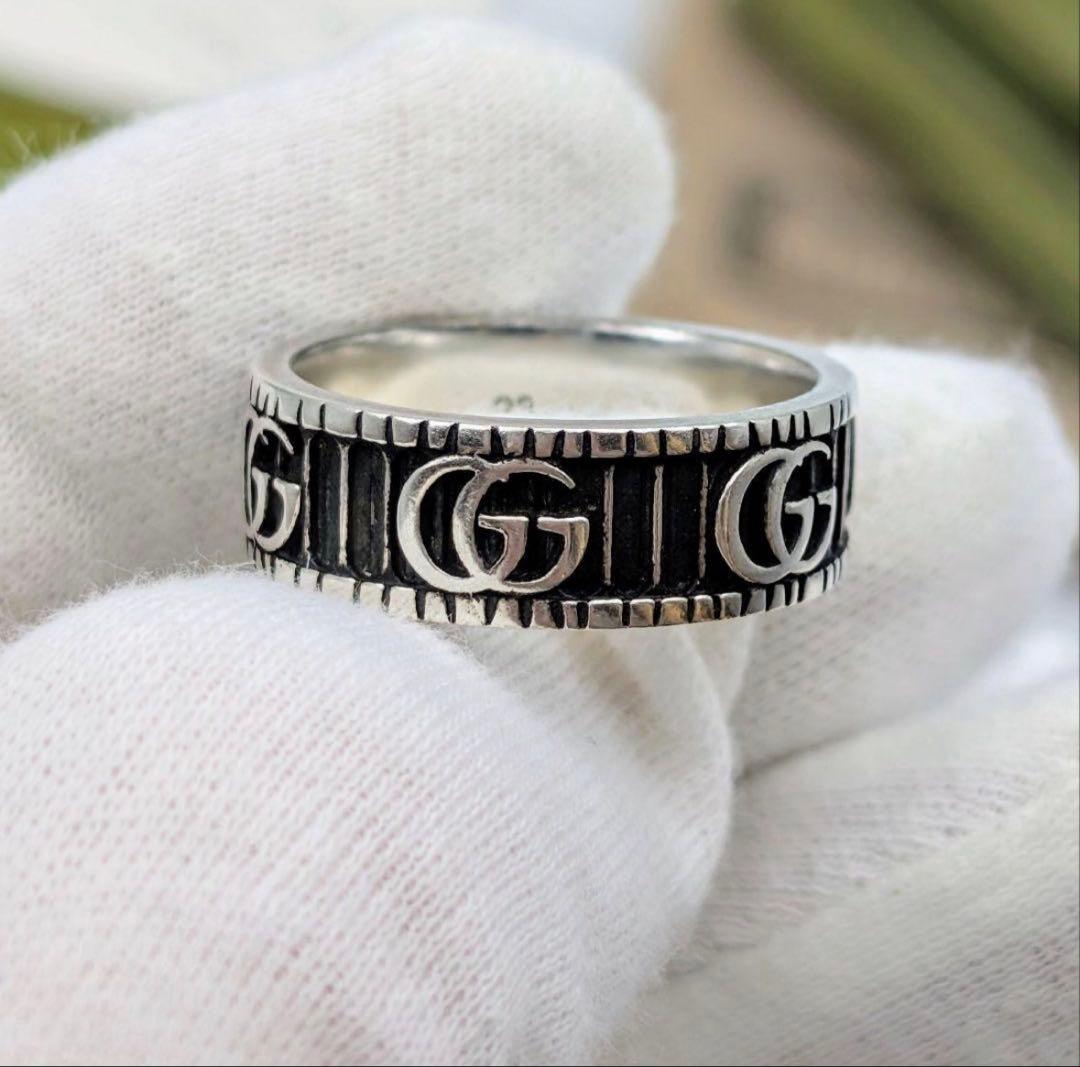 GUCCI GGロゴ シルバー バンドリング 21号