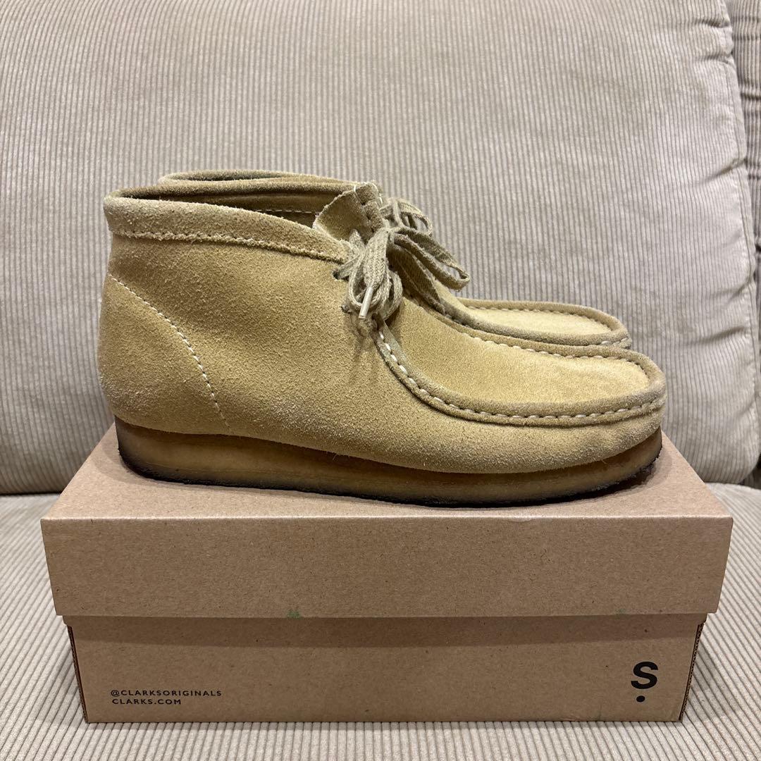 クラークス　ワラビー　 ベージュ　メープル　　8.5