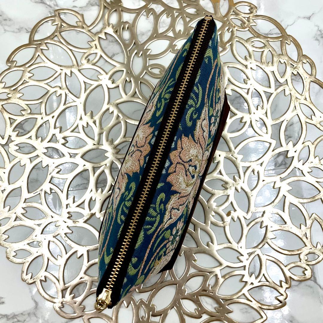 一時閉店セール【ウィリアムモリス いちご泥棒】ポケット沢山バッグ