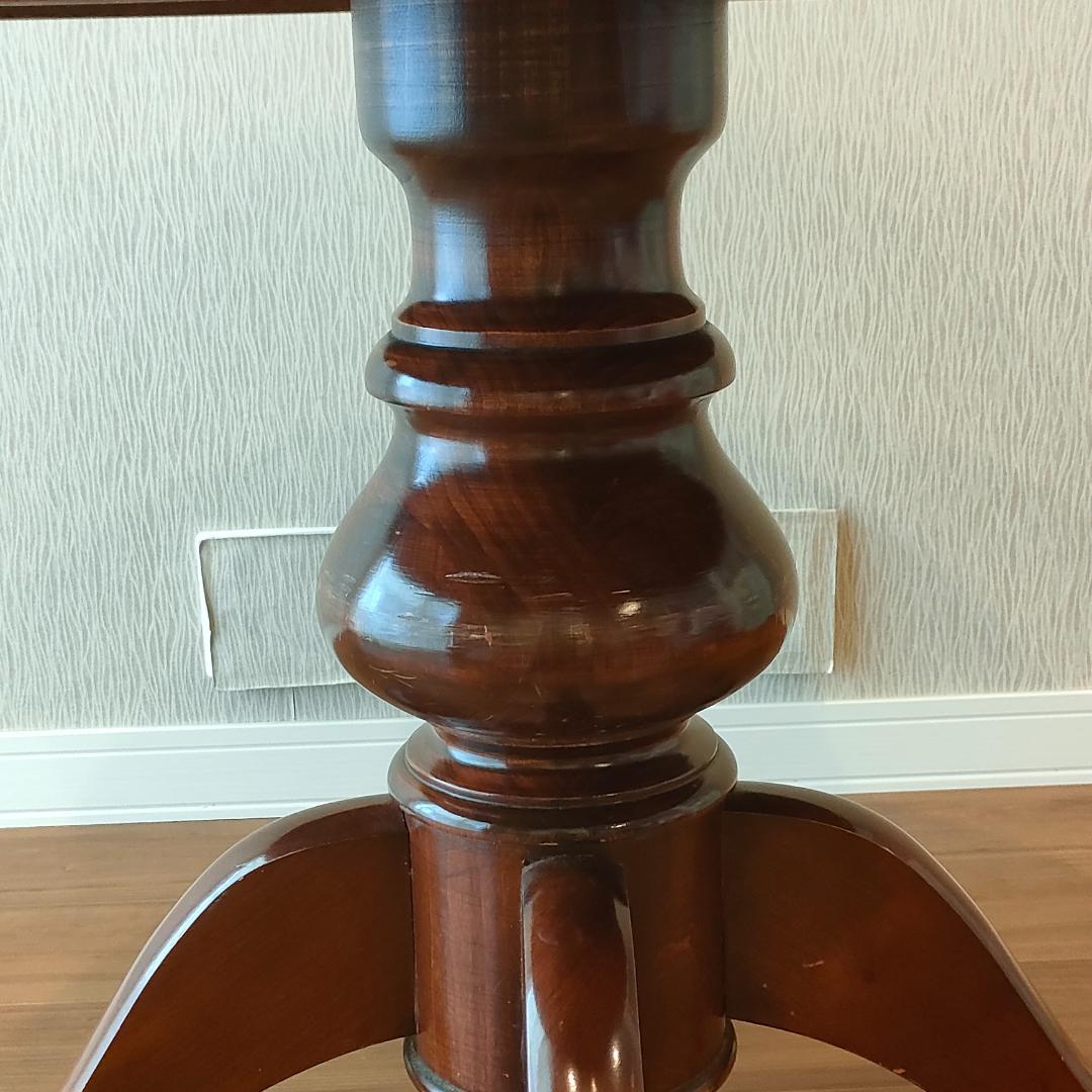 象嵌　花柄　ラウンドテーブル　イタリアンクラシック