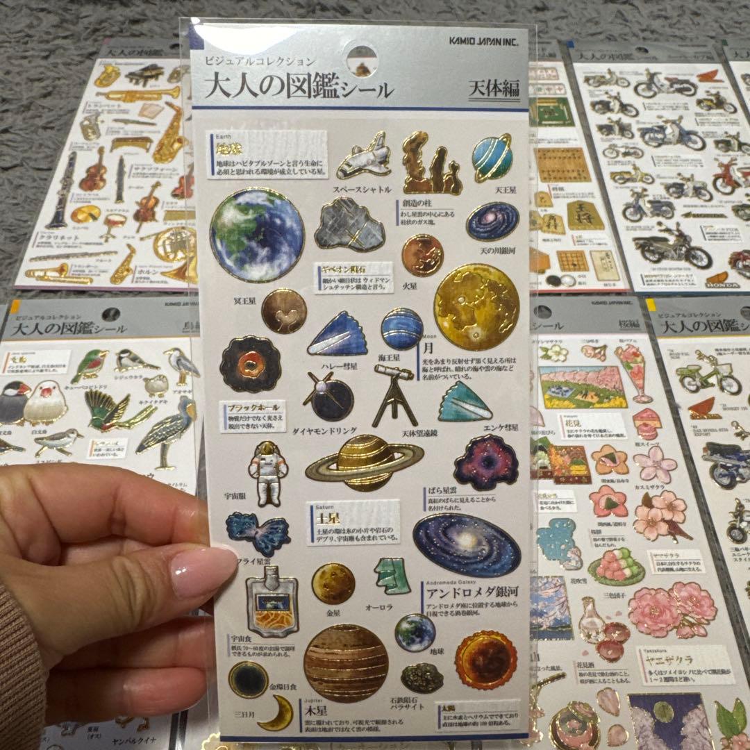 大人の図鑑シール 12枚まとめ売り - メルカリ