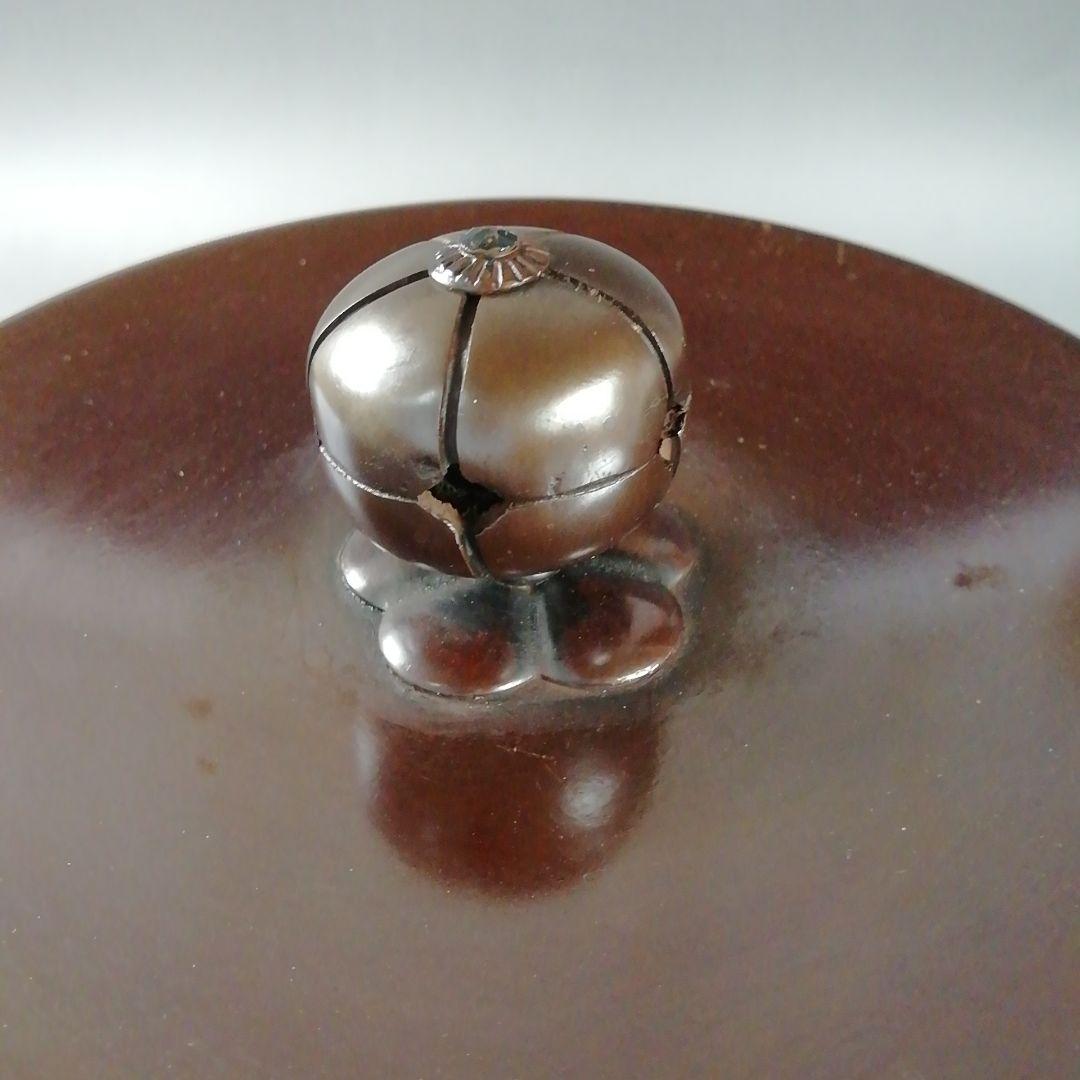 W132 茶釜 『松地紋 筒釜』『釜師 須藤浄義』『鉄釜』 共箱 茶道具