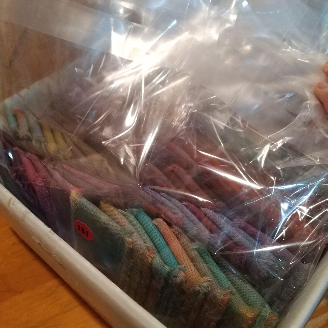 ジャンクジャーナル素材。手染めフリンジ加工裂き布リボン。在庫処分。