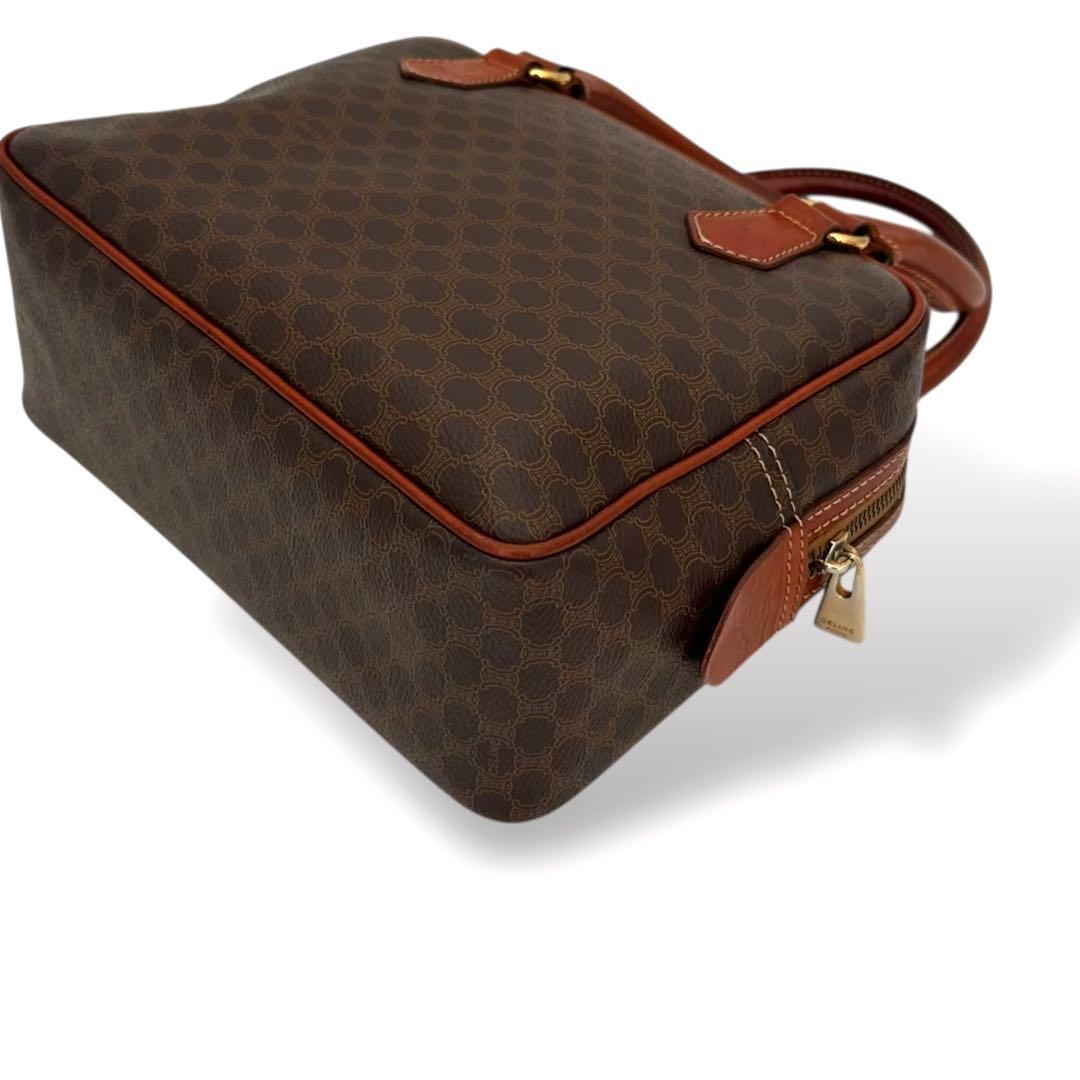 美品　セリーヌ マカダム　ハンドバッグ　ミニボストン　2way ショルダー