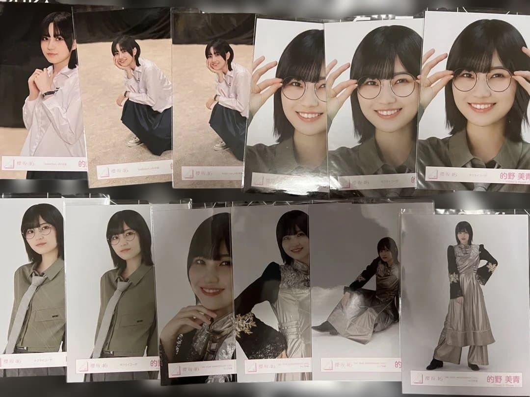 ◎櫻坂46 的野美青　生写真　185枚　コンプ7種　お値下げ