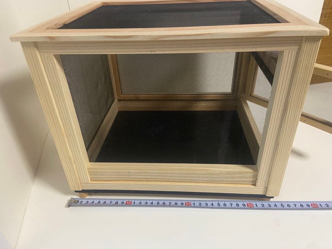 木製虫かご メッシュ窓付き 送料込み