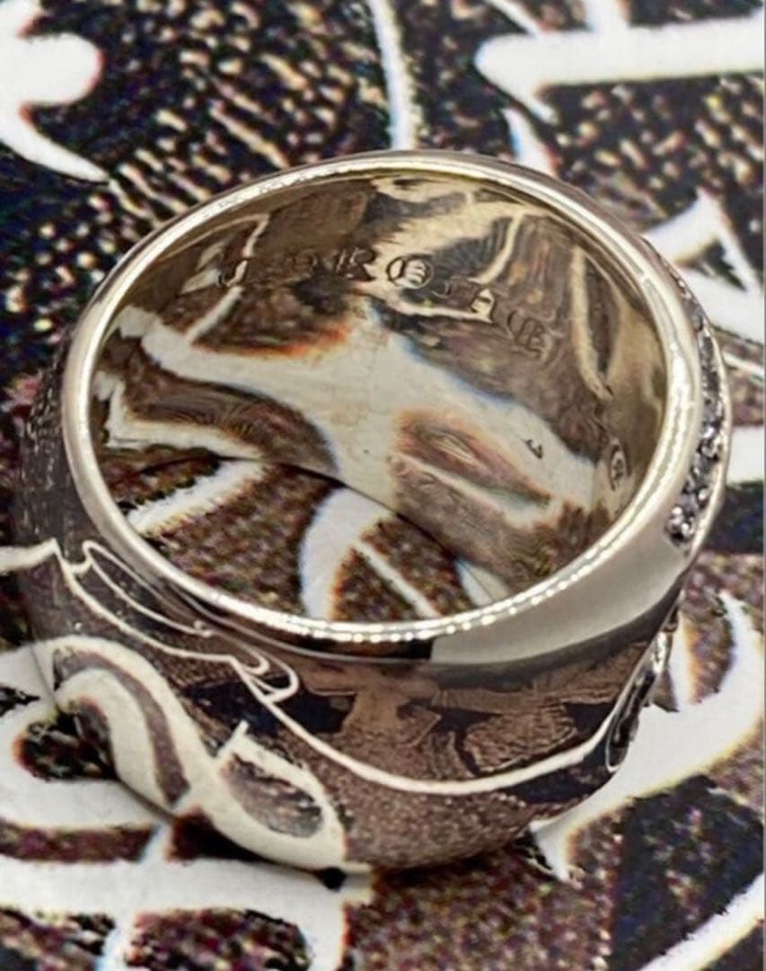 専用　クロムハーツ　クラシックオーバルスター　リング　20号　ptコーティン