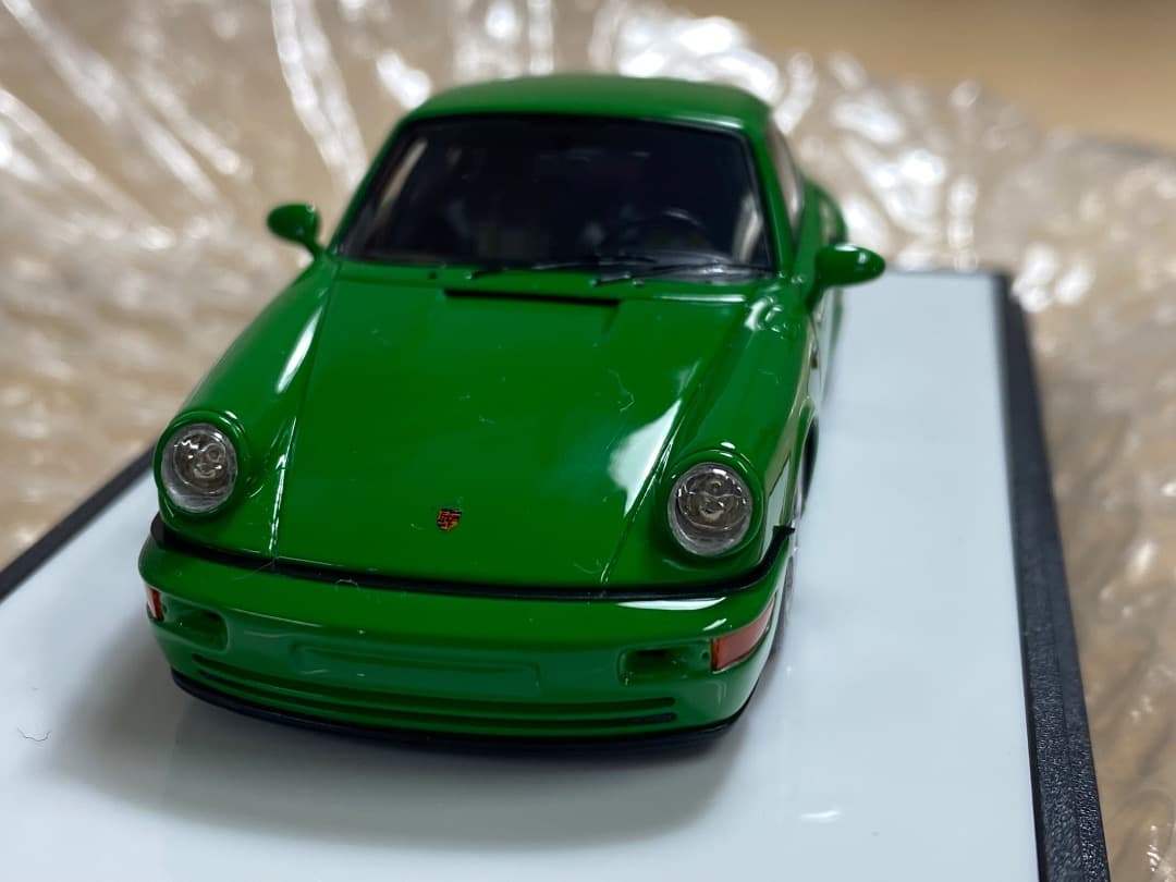【新品同様】メイクアップ 1/43 ポルシェ964 カレラRS CS 緑