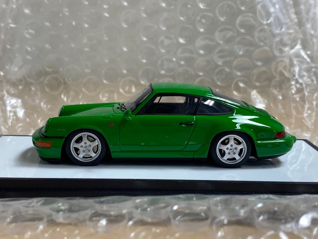 【新品同様】メイクアップ 1/43 ポルシェ964 カレラRS CS 緑
