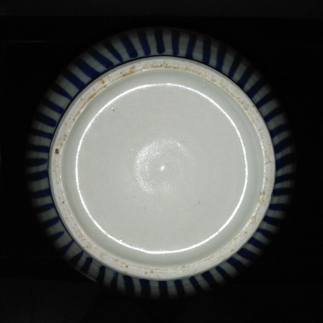 NO640 会津本郷焼 染付け徳利 笹竹文