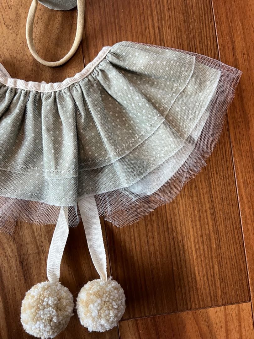 kruhitkalove ハット ケープ セット KruhitkaLove / Green Party Cape