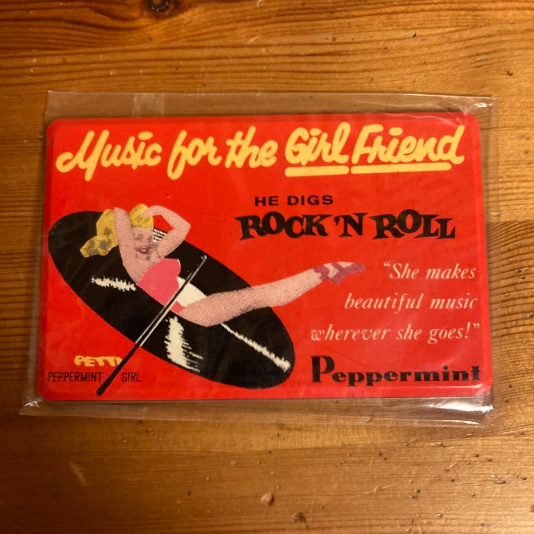 80年代当時物 ペパーミント ハンドミラー&メモ帳 5点セット ロカビリー