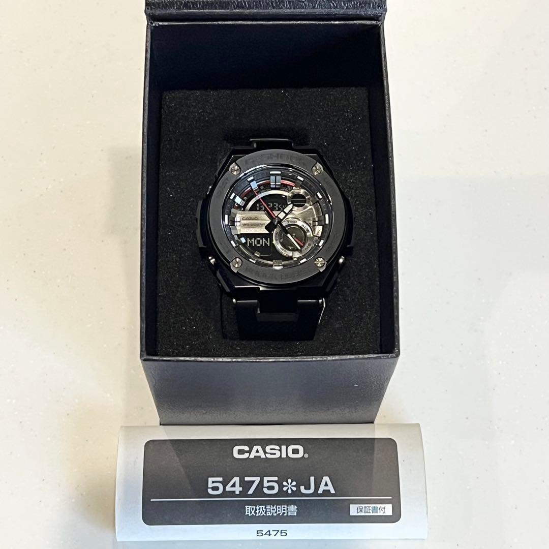 【新品、未使用】G-SHOCK GST-210　マットブラック　メンズ　腕時計