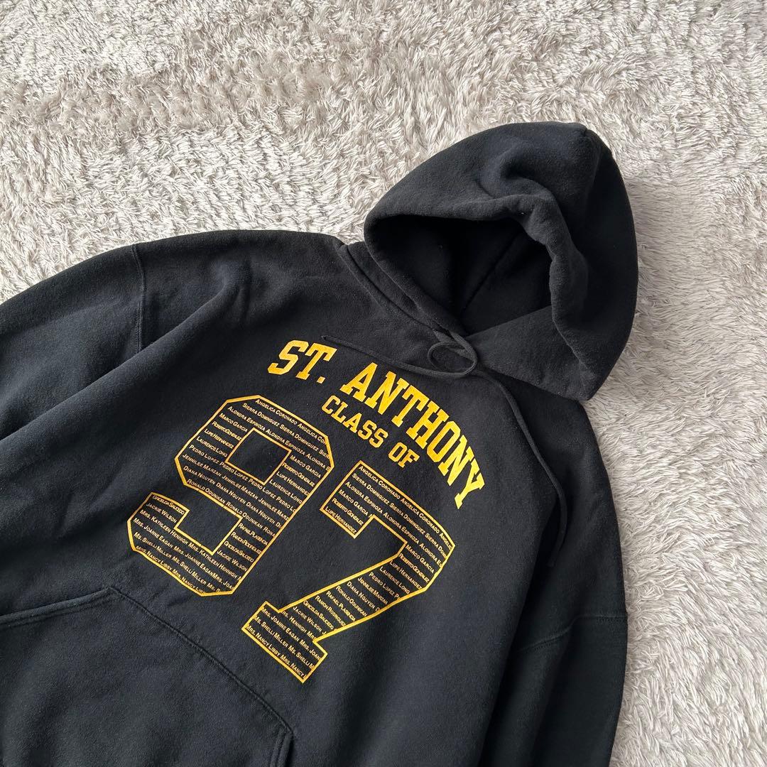 ラッセルアスレチック 90s hoodie XL 97 black USA製