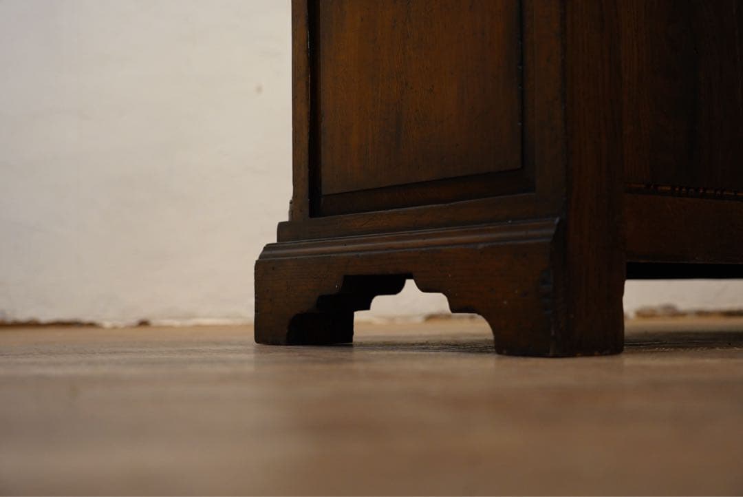 フランスアンティーク 1800年代 古木 キャビネット カウンター