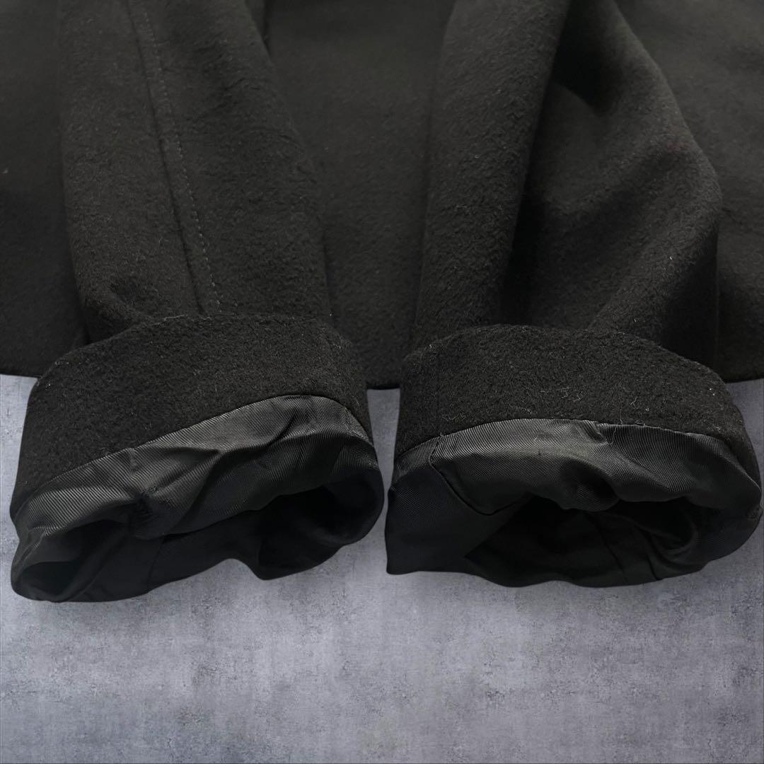 美品】 バーバリー ステンカラーコート M相当 カシミヤ ブラック