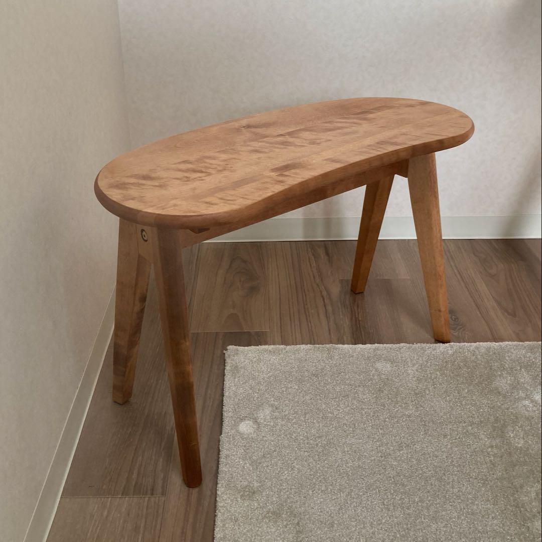 ダイニングテーブル&スツールセット　北欧,楕円，無垢，木製