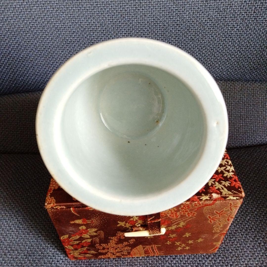 中国骨董【清の時代染付青花喜字缸】保存状態良好昔旅行