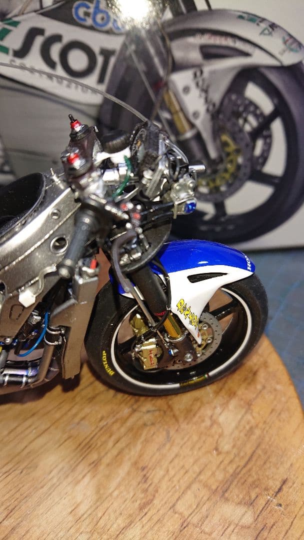 Honda 1/12 RS250RW完成品 ハセガワ タミヤ フジミ アオシマ