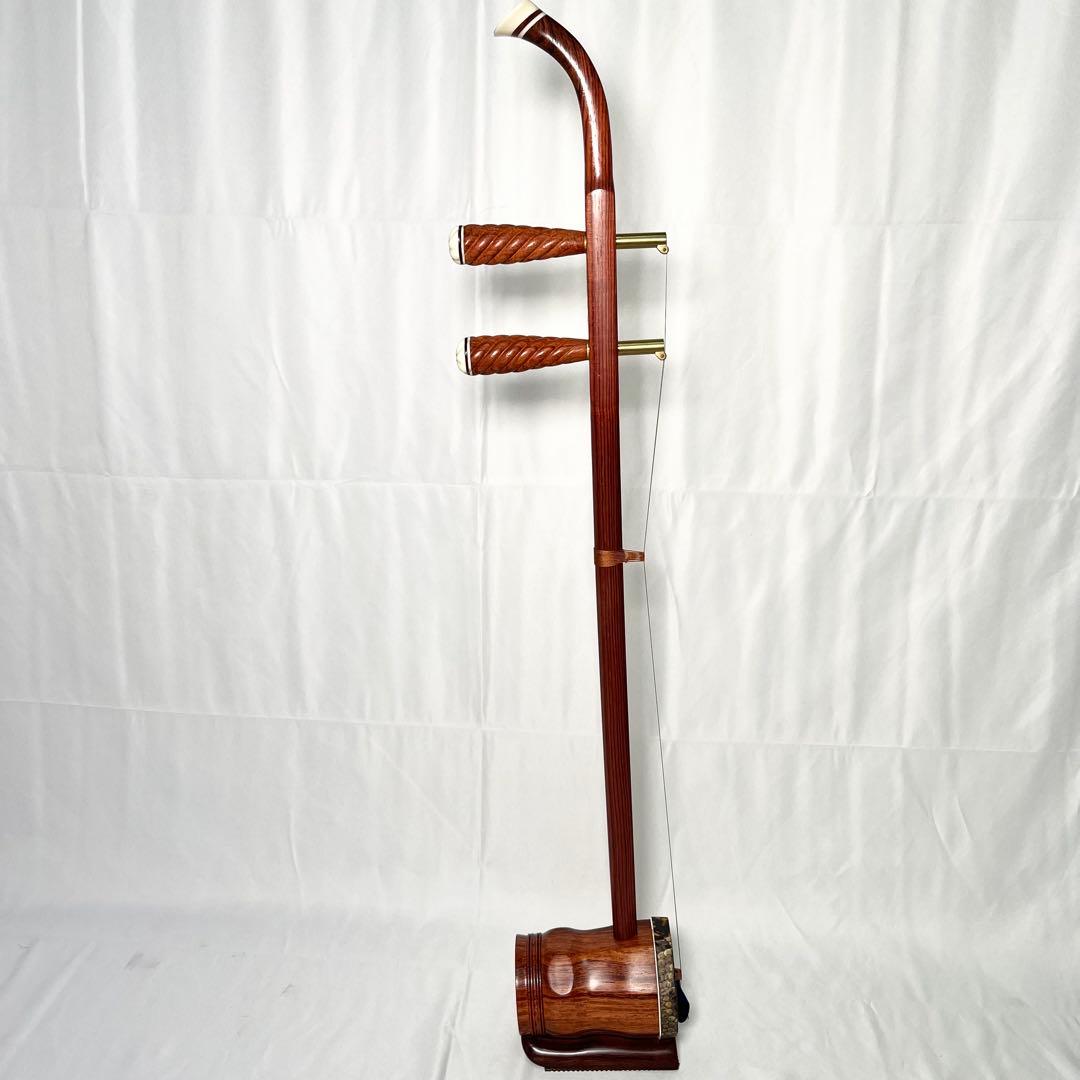 二胡 宋廣寧製 ケース付き ねじれ糸巻き 楽器 民族楽器