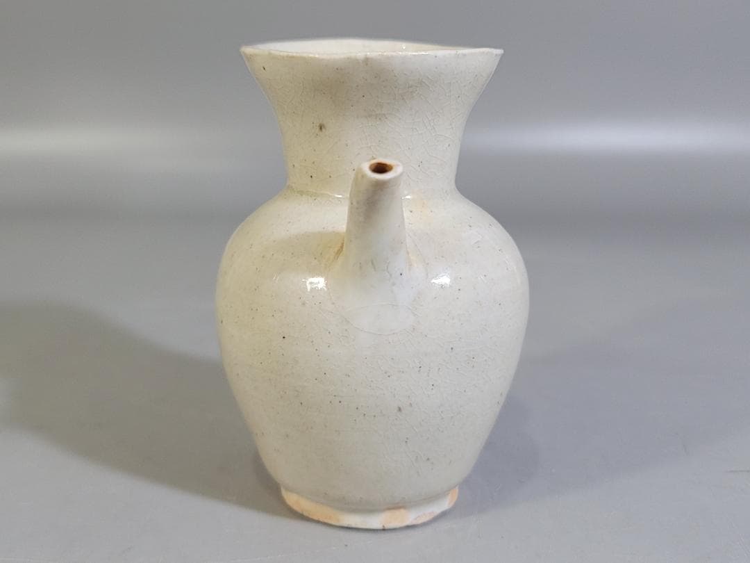 中国美術 宋白磁 水注 瓶 時代物 DT465