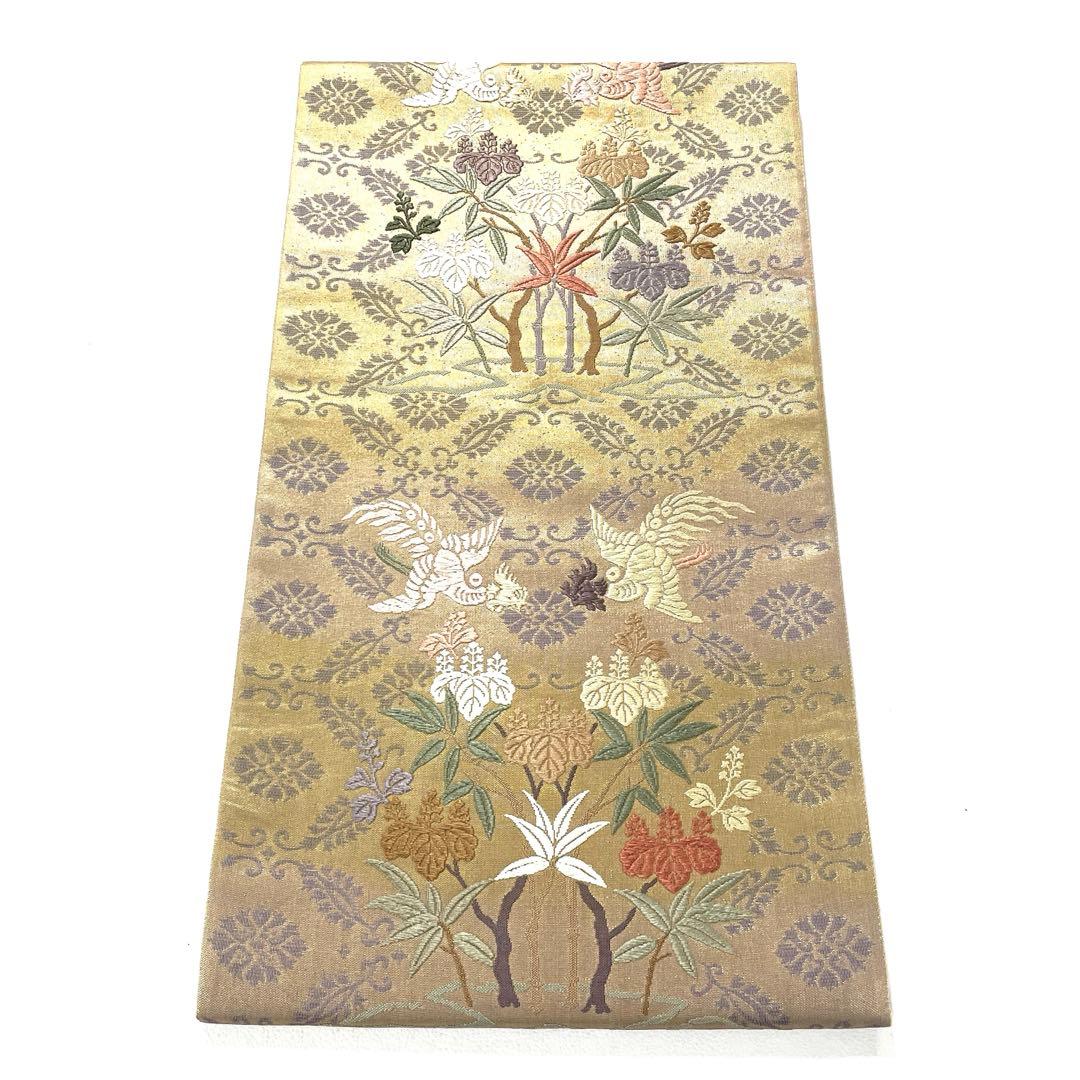 帯5969 ○高級 正絹 透文紗 六通 袋帯 - メルカリ