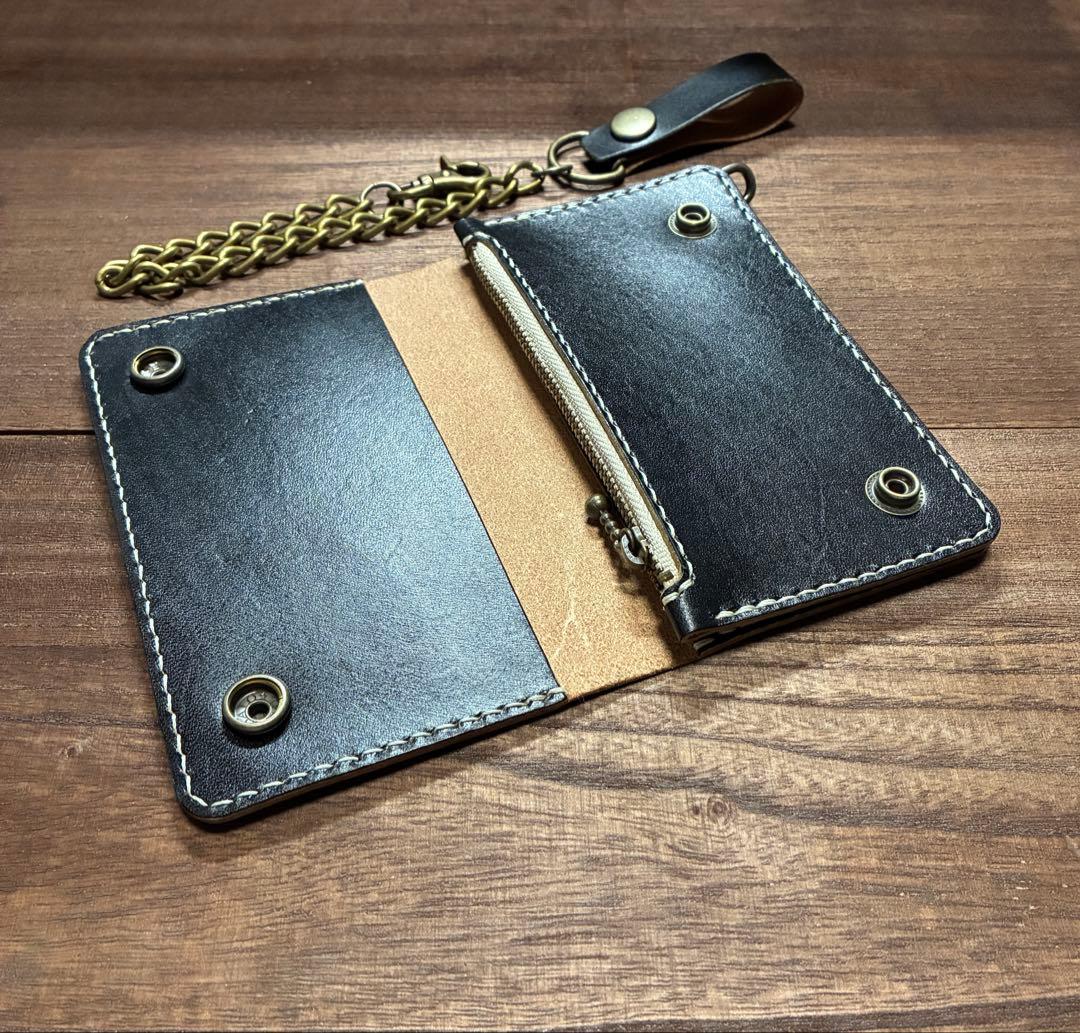 姫路レザーミドルトラッカーウォレット