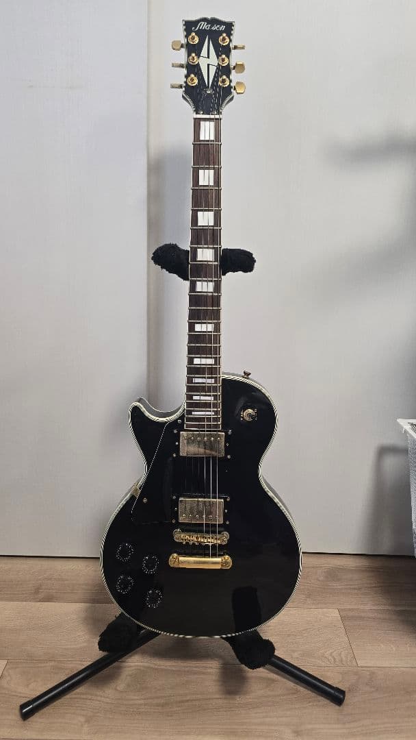 Mason ブラック エレキギター レスポールスタイル Amazon | Maison メイソン エレキギター レスポールタイプ LP-38C/BK