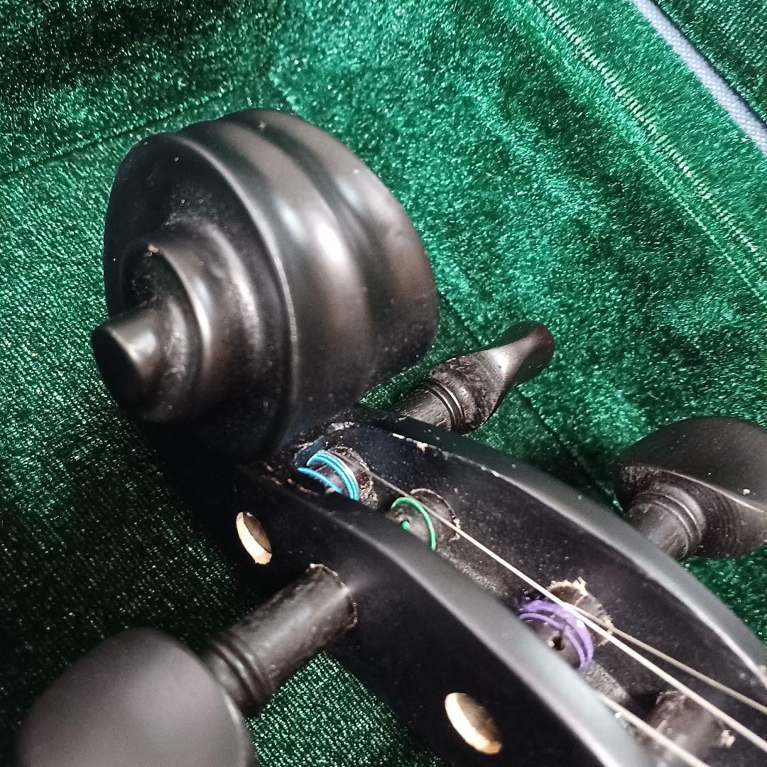 美品☆hallstatt ハルシュタット CV-210E エレキバイオリン 黒