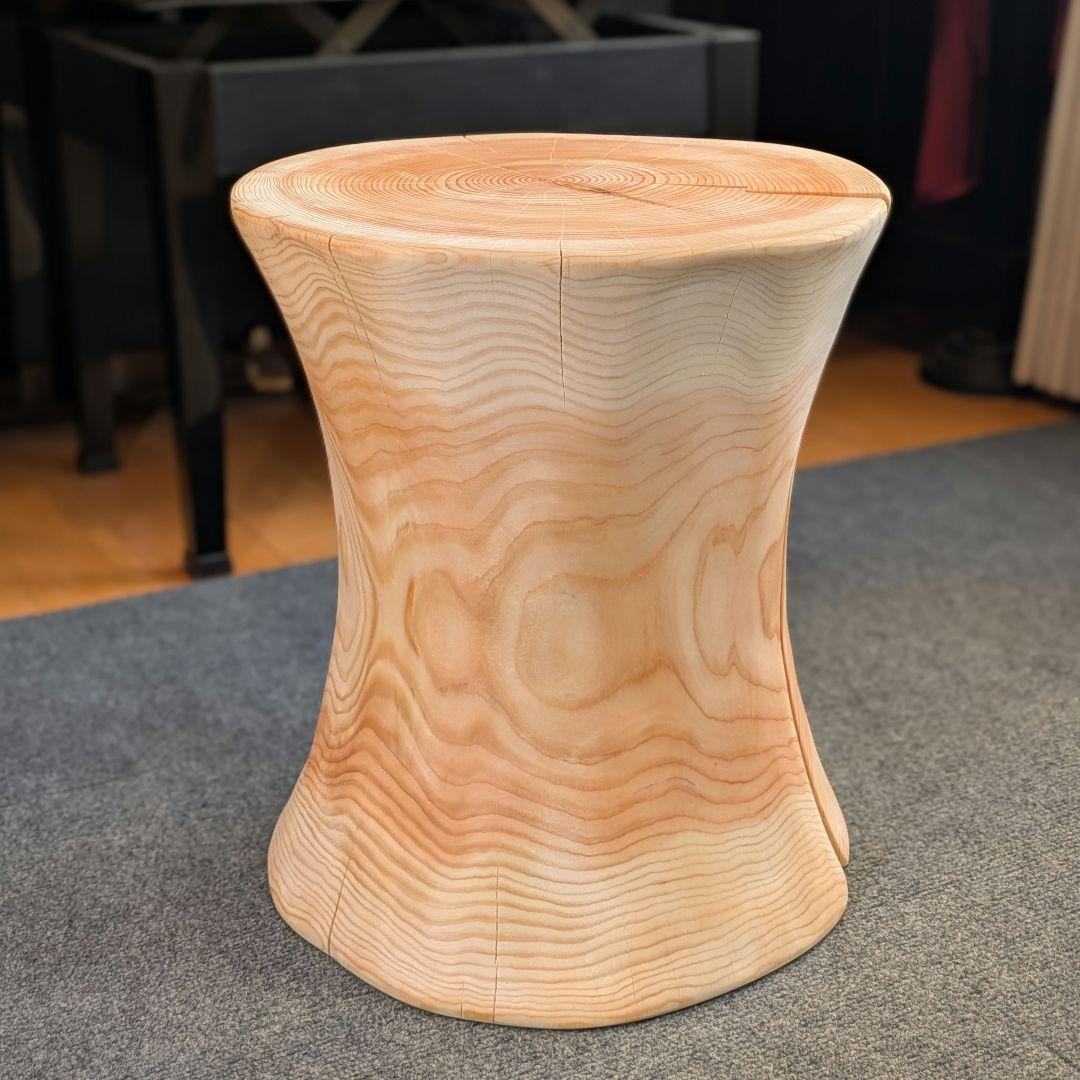 outdoorman　檜①　丸太　椅子　スツール　高さ約40㎝