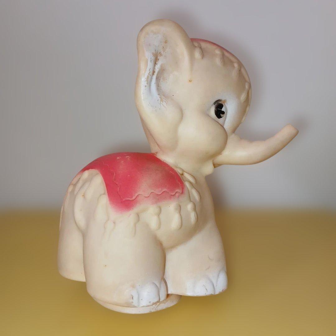 ヴィンテージ　ゾウさん　ソフビ人形