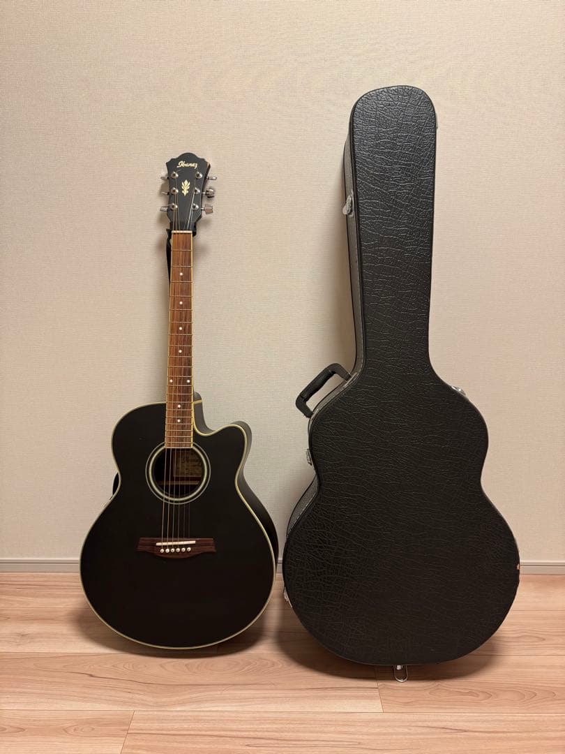 Ibanez AEL12E-RTK エレアコ ブラック ハードケース付き Ibanez AEL12E-RTK エレアコ ブラック ハードケース付き エレアコ