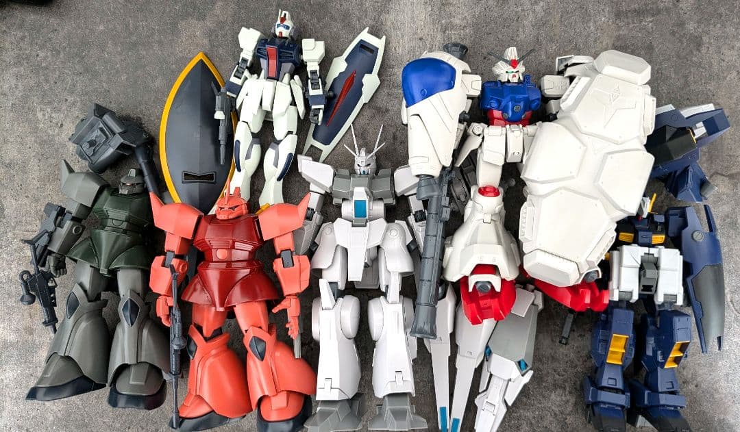 組み立て済、素組みガンプラまとめ売り