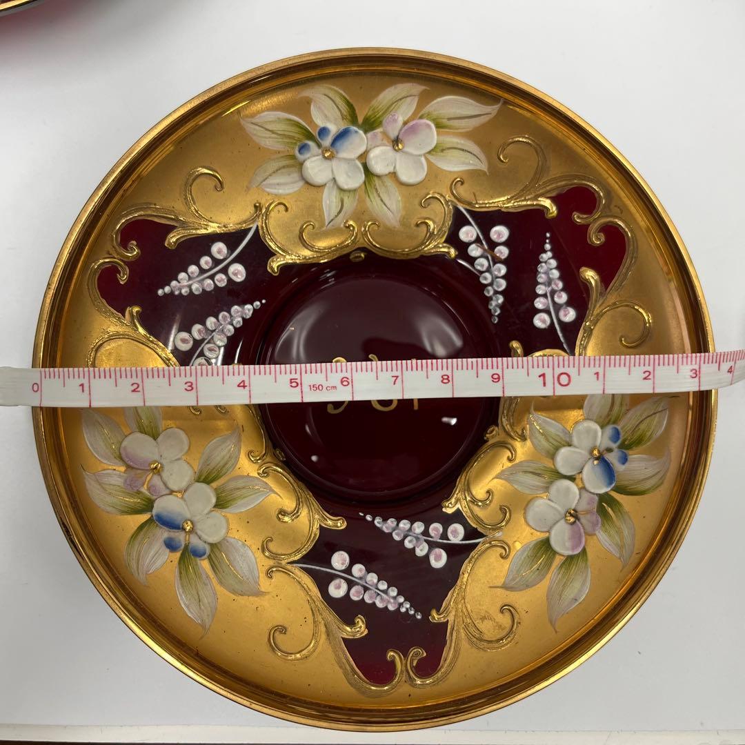 ムラノガラス　ティーカップセット　13点セット