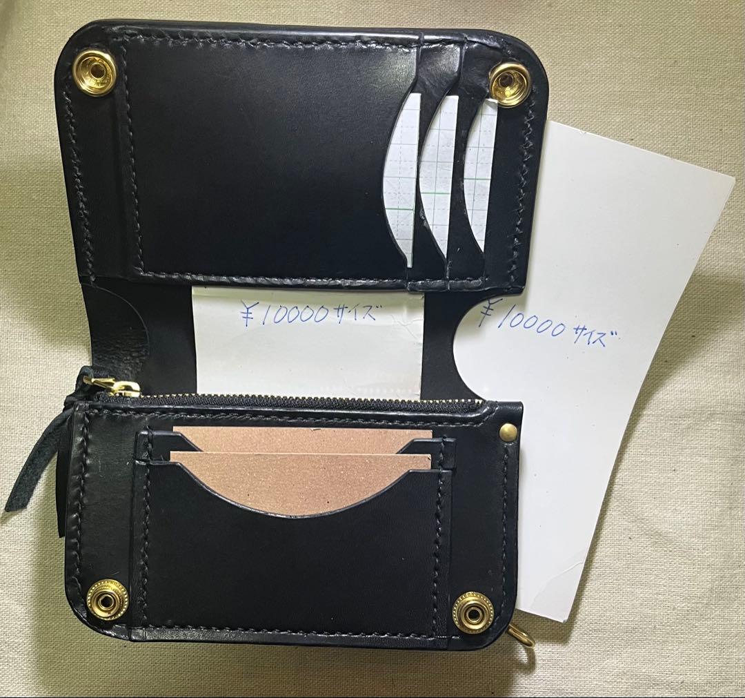 ミドル トラッカーウォレット 姫路レザー フルタンニン オイルワックス