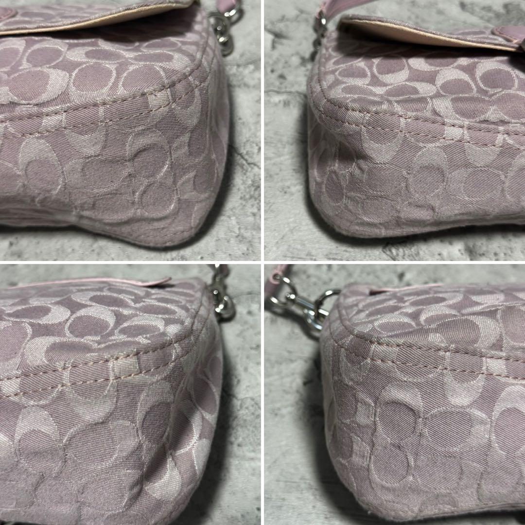 美品✨️コーチ ワンショルダーバッグ タビー シグネチャーデニム レザー