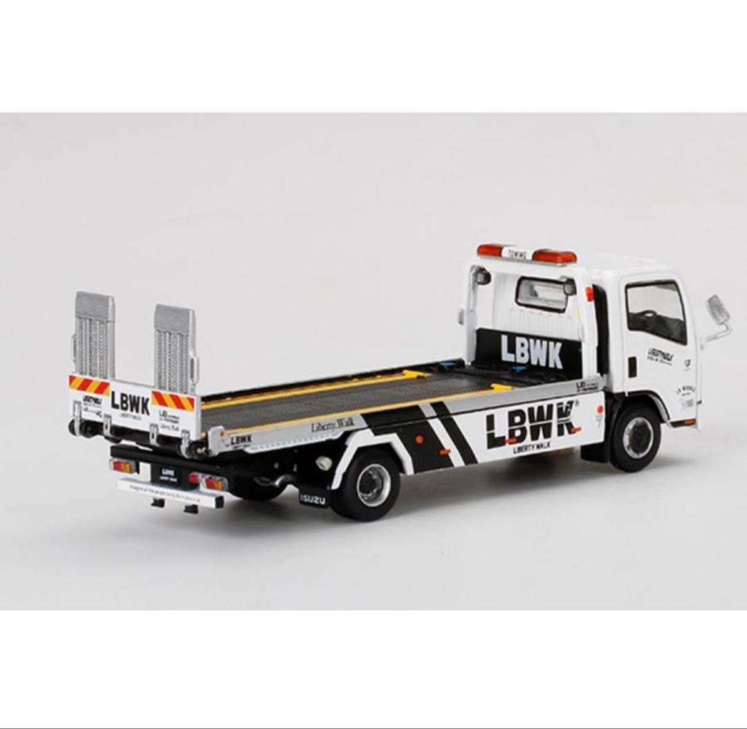 mini GT Isuzuトランスポーター LBWK 積載車 ホワイト