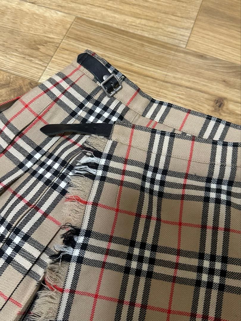 Burberry London ノバチェック 巻きスカート プリーツスカート
