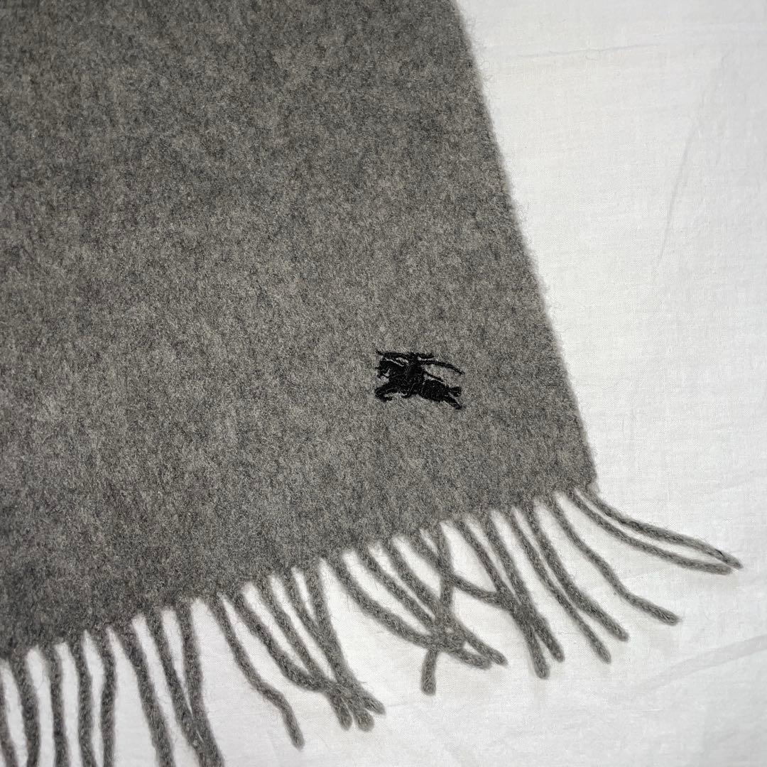 バーバリー カシミヤマフラー グレー - メルカリ