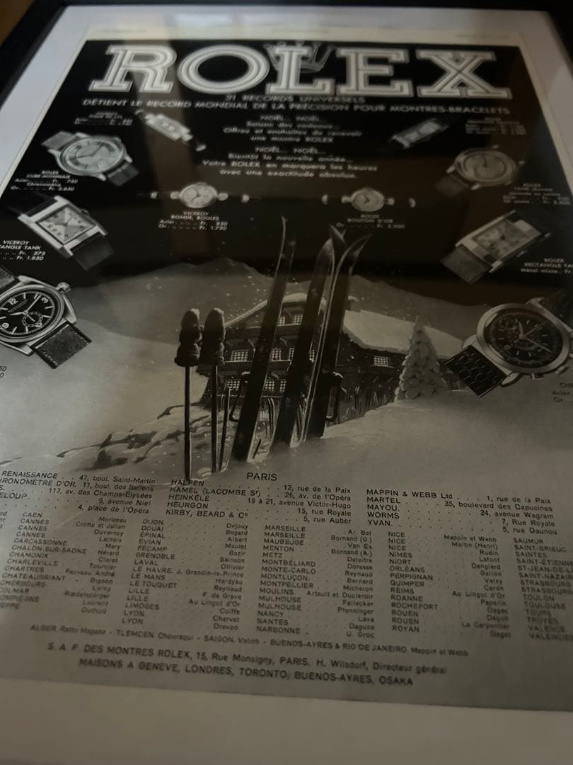 フランス雑誌L'ILLUSTRATION広告 1938年ROLEXオリジナル