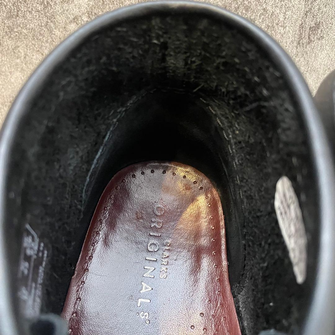 ✨大人気✨クラークス Clarks ワラビーブーツ オールレザー【27】ブラック