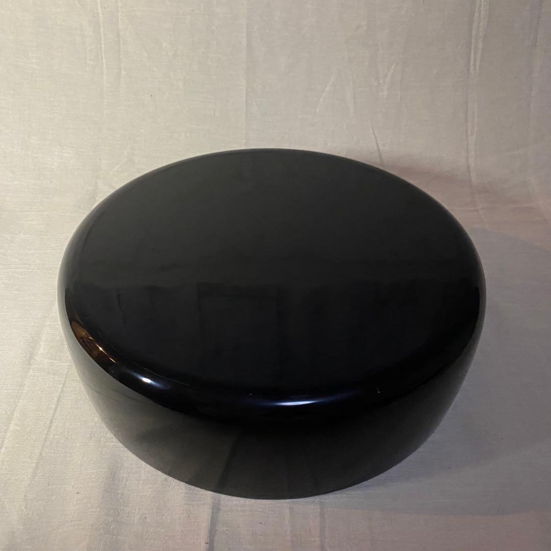 輪島塗　お櫃　茶道具　鶉　ウズラ　柘榴　ザクロ　沈金　木製　漆器　黒