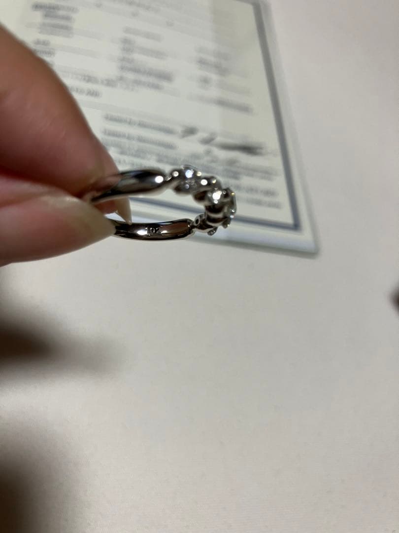 美品☆1カラット超　Pt900鑑別書付きダイヤモンドリング