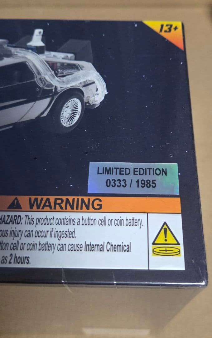 バック・トゥ・ザ・フューチャー デロリアン シルバーメッキ 1/24 ミニカー