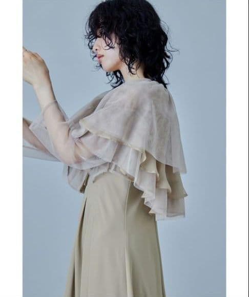 極美品 ドリードール niana ボレロ ケープ ドレス M 結婚式 お呼ばれ