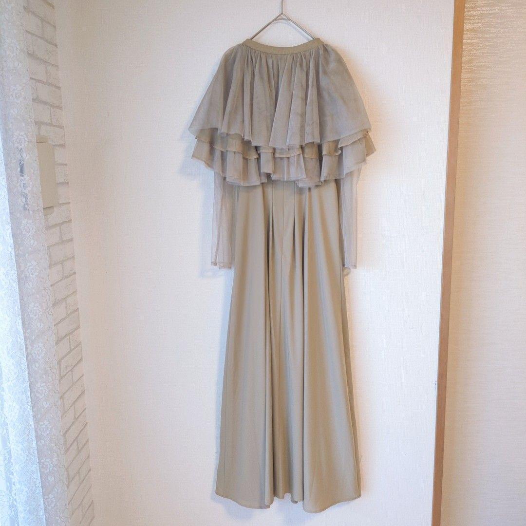 極美品 ドリードール niana ボレロ ケープ ドレス M 結婚式 お呼ばれ