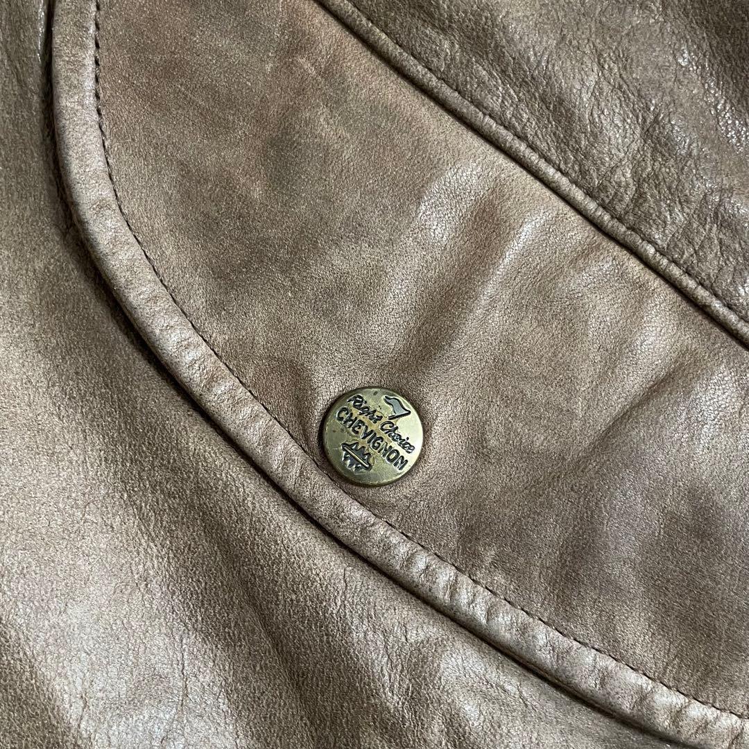 ジャケット・アウター OLD -90's leather bomber jacket moca